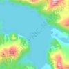Topografische kaart Garibaldi Lake, hoogte, reliëf