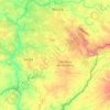 Topografische kaart Serpa, hoogte, reliëf