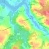 Topografische kaart Pisquid West, hoogte, reliëf