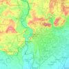 Topografische kaart Valeggio sul Mincio, hoogte, reliëf