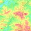 Topografische kaart Pipriac, hoogte, reliëf