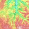 Topografische kaart Pays de Belvès, hoogte, reliëf