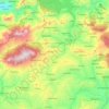 Topografische kaart Babor, hoogte, reliëf