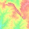Topografische kaart Barwang, hoogte, reliëf