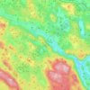 Topografische kaart Žužemberk, hoogte, reliëf