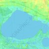 Topografische kaart Lac Pontchartrain, hoogte, reliëf