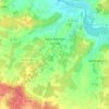 Topografische kaart Saint-Martial-sur-Né, hoogte, reliëf