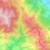 Topografische kaart Sky Londa, hoogte, reliëf