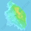 Topografische kaart Ruhnu, hoogte, reliëf