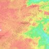 Topografische kaart Foumban, hoogte, reliëf
