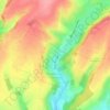 Topografische kaart Boubers-lès-Hesmond, hoogte, reliëf