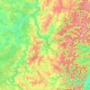 Topografische kaart Alsace bossue, hoogte, reliëf