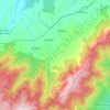 Topografische kaart Aldealengua de Pedraza, hoogte, reliëf