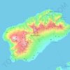 Topografische kaart Santo Antão, hoogte, reliëf