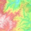 Topografische kaart Pensilvania, hoogte, reliëf