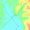 Topografische kaart Barnard, hoogte, reliëf