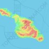 Topografische kaart Santa Catalina Island, hoogte, reliëf