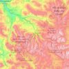 Topografische kaart Pitkin County, hoogte, reliëf