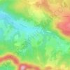 Topografische kaart Denipaire, hoogte, reliëf
