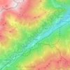 Topografische kaart Exilles, hoogte, reliëf