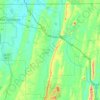 Topografische kaart Catoosa County, hoogte, reliëf