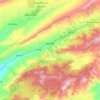 Topografische kaart Chir, hoogte, reliëf