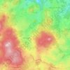 Topografische kaart Araules, hoogte, reliëf