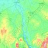 Topografische kaart Newry, hoogte, reliëf