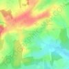 Topografische kaart Cerville, hoogte, reliëf