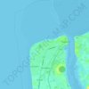 Topografische kaart Fleetwood, hoogte, reliëf