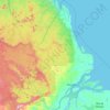 Topografische kaart Amapá, hoogte, reliëf