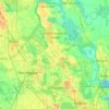 Topografische kaart Ocala National Forest, hoogte, reliëf
