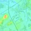 Topografische kaart Little Shelford, hoogte, reliëf