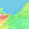 Topografische kaart Daïra Oran, hoogte, reliëf
