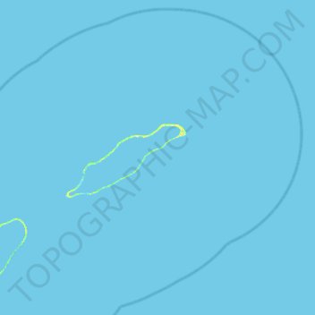 Topografische kaart Takaroa, hoogte, reliëf