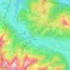 Topografische kaart Zöblen, hoogte, reliëf