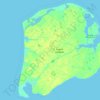 Topografische kaart Bely Island, hoogte, reliëf