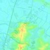 Topografische kaart Andilly, hoogte, reliëf