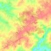 Topografische kaart Gajoubert, hoogte, reliëf