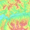 Topografische kaart Albești, hoogte, reliëf