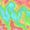 Topografische kaart Membre, hoogte, reliëf