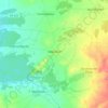 Topografische kaart Aldea Real, hoogte, reliëf