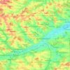 Topografische kaart 85229, hoogte, reliëf