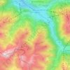 Topografische kaart Gemeinde Tschagguns, hoogte, reliëf