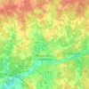 Topografische kaart Romorantin-Lanthenay, hoogte, reliëf