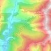Topografische kaart Esterri de Cardós, hoogte, reliëf