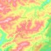 Topografische kaart Thorpdale, hoogte, reliëf