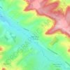 Topografische kaart Mesnières-en-Bray, hoogte, reliëf