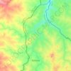 Topografische kaart Kontcha, hoogte, reliëf