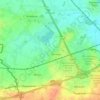 Topografische kaart Blandain, hoogte, reliëf